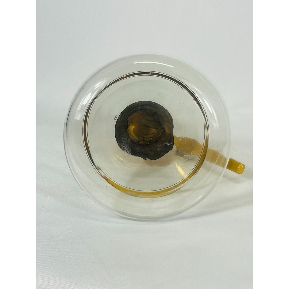 MCM Empress Glass Coffee Pot Carafe 22 KT Gold Decoration Mid Century Pitcher - Picture 4 of 8